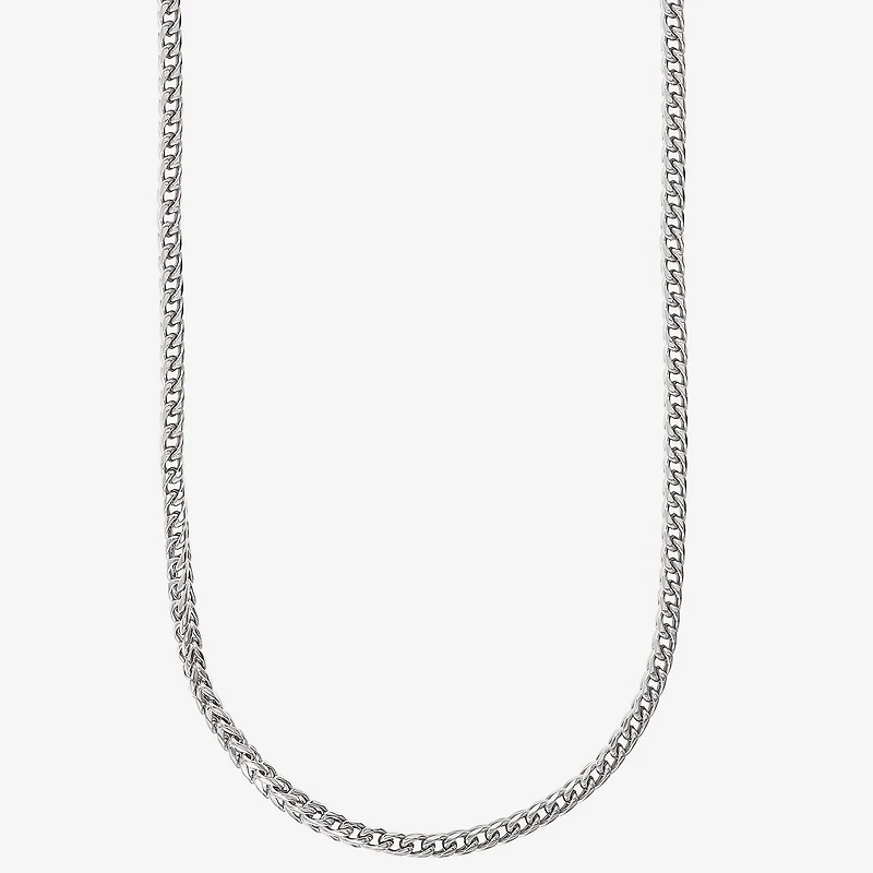 Shaquille O'Neal XLG™ Mens Stainless Steel 24 Inch Wheat Chain Necklace