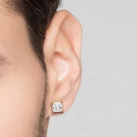 Shaquille O'Neal XLG™ Mens Lab Created Cubic Zirconia Stainless Steel 2 Pair Earring Set