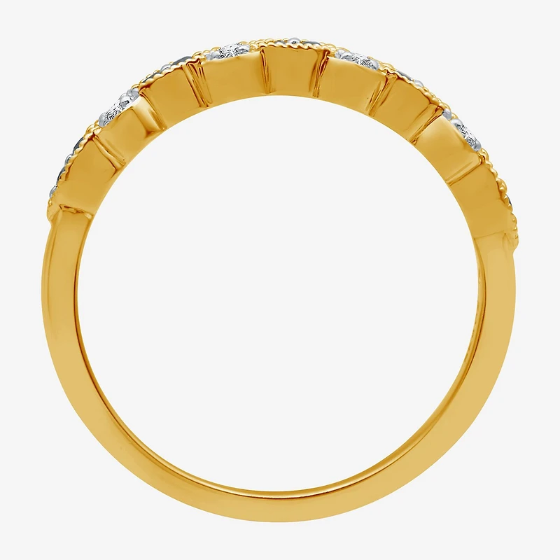 I Said Yes 1/2 CT. T.W. Lab Created Blue Sapphire Sterling Silver or 14K Gold Over Wedding Band
