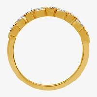 I Said Yes 1/2 CT. T.W. Lab Created Blue Sapphire Sterling Silver or 14K Gold Over Wedding Band