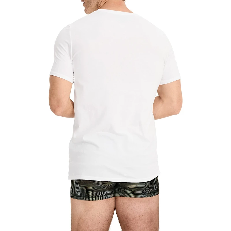 Jockey Cotton Stretch Mens 2 Pack Short Sleeve Crew Neck Moisture Wicking T-Shirt Tall