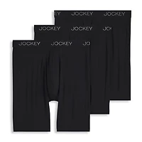 Jockey Chafe Proof Pouch Ultra Soft Modal Long Leg Mens 3 Pack Boxer Briefs 3496