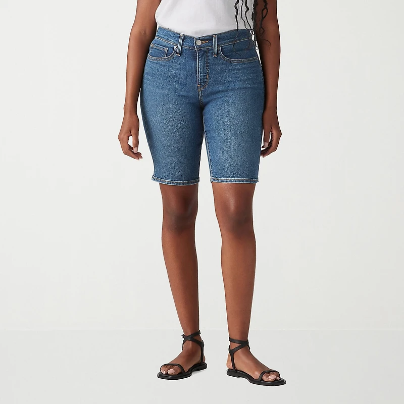 Levi's® Women's Shaping Mid Rise Bermuda Short