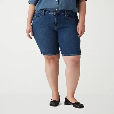Levi's® Women's Plus Shaping Mid Rise Bermuda Short