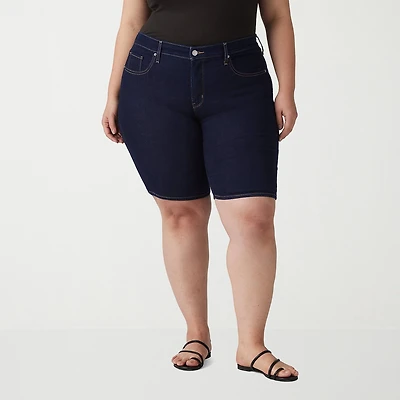 Levi's® Women's Plus Shaping Mid Rise Bermuda Short
