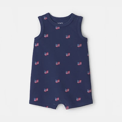 Carter's Americana Baby Unisex Sleeveless Romper