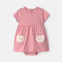 Carter's Baby Girls Short Sleeve Fitted Sundress