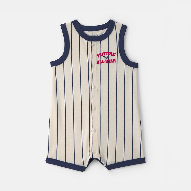 Carter's Baby Boys Sleeveless Striped Romper