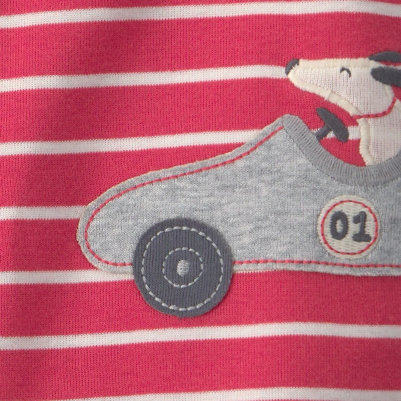 Carter's Baby Boys Short Sleeve Striped Romper
