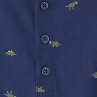 Carter's Dinosaur Baby Boys Short Sleeve Romper