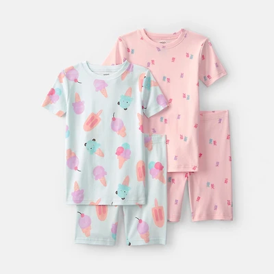 Carter's Little & Big Kid Girls 4-pc. Pajama Set