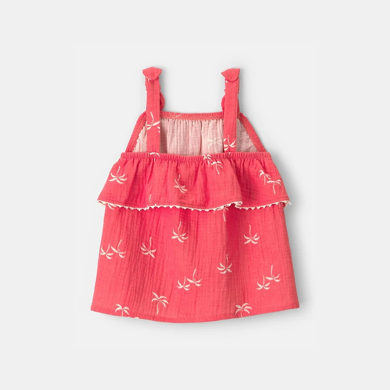 Carter's Toddler Girls Square Neck Sleeveless Tank Top