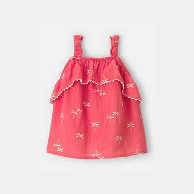Carter's Toddler Girls Square Neck Sleeveless Tank Top