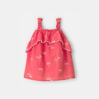 Carter's Toddler Girls Square Neck Sleeveless Tank Top