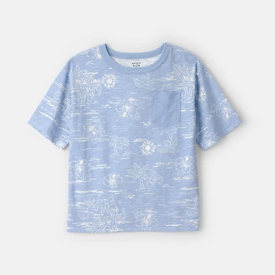 Carter's Scenic Little & Big Kid Boys Round Neck Short Sleeve T-Shirt