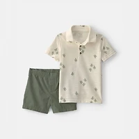 Carter's Frog Toddler Boys Short Set