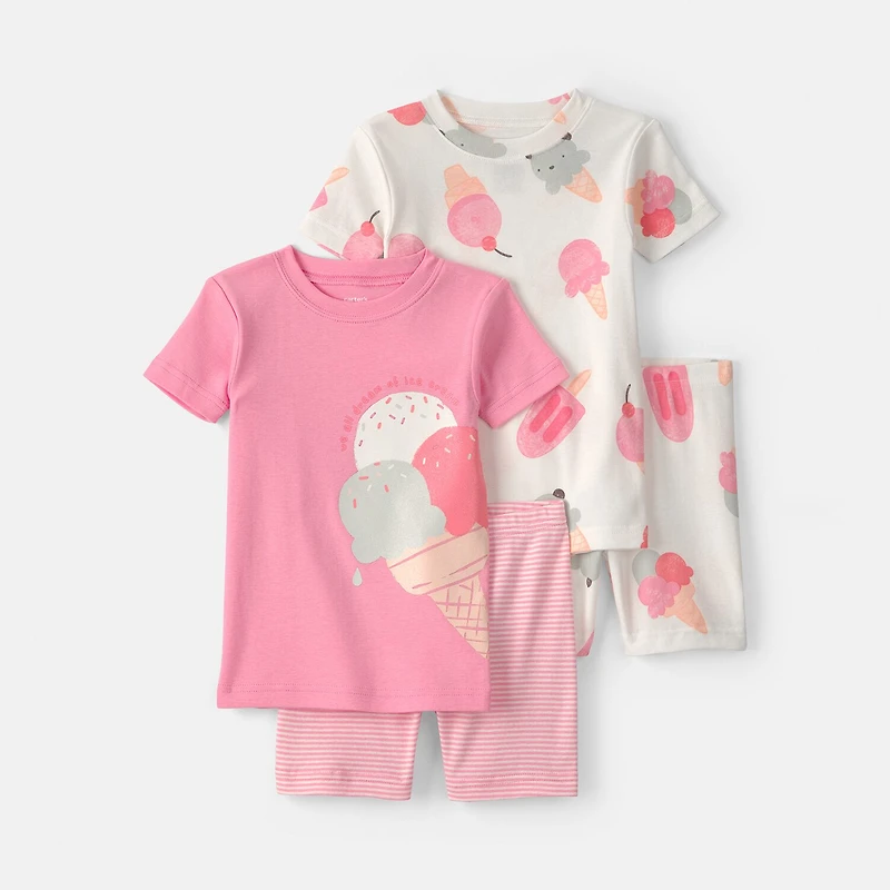 Carter's Toddler Girls 4-pc. Pajama Set