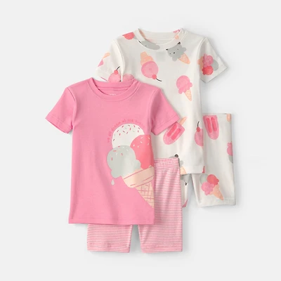 Carter's Toddler Girls 4-pc. Pajama Set