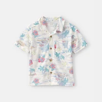 Carter's Toddler Boys Short Sleeve Fitted Regular Fit Button-Down Shirt