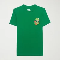 Novelty Mens Crew Neck Short Sleeve Regular Fit Yoshi Graphic T-Shirt