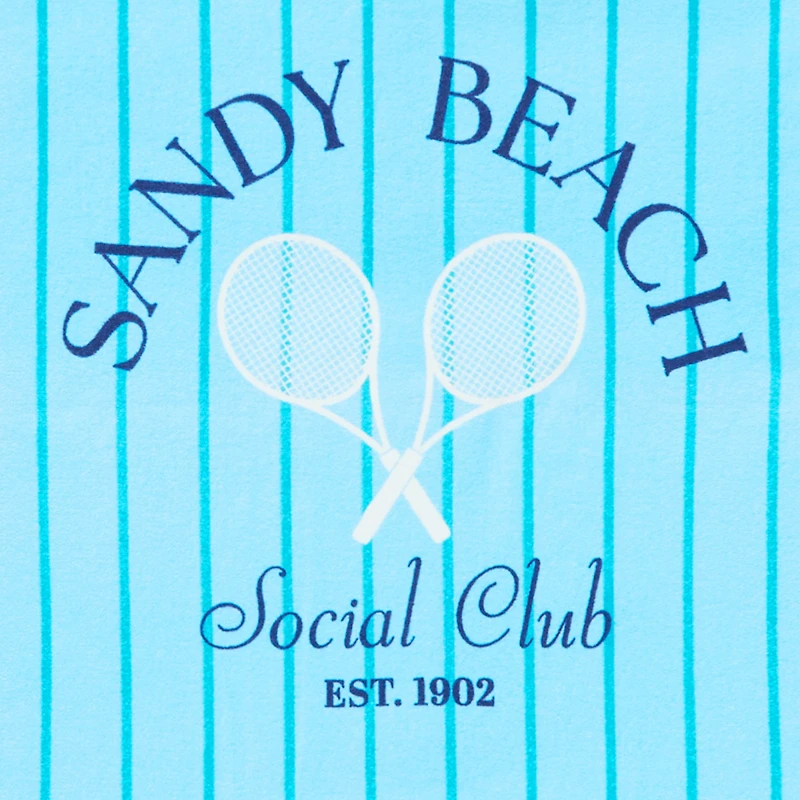 Outdoor Oasis Sandy Beach Print Beach Towel