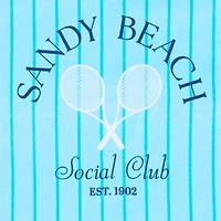 Outdoor Oasis Sandy Beach Print Beach Towel
