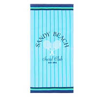 Outdoor Oasis Sandy Beach Print Beach Towel