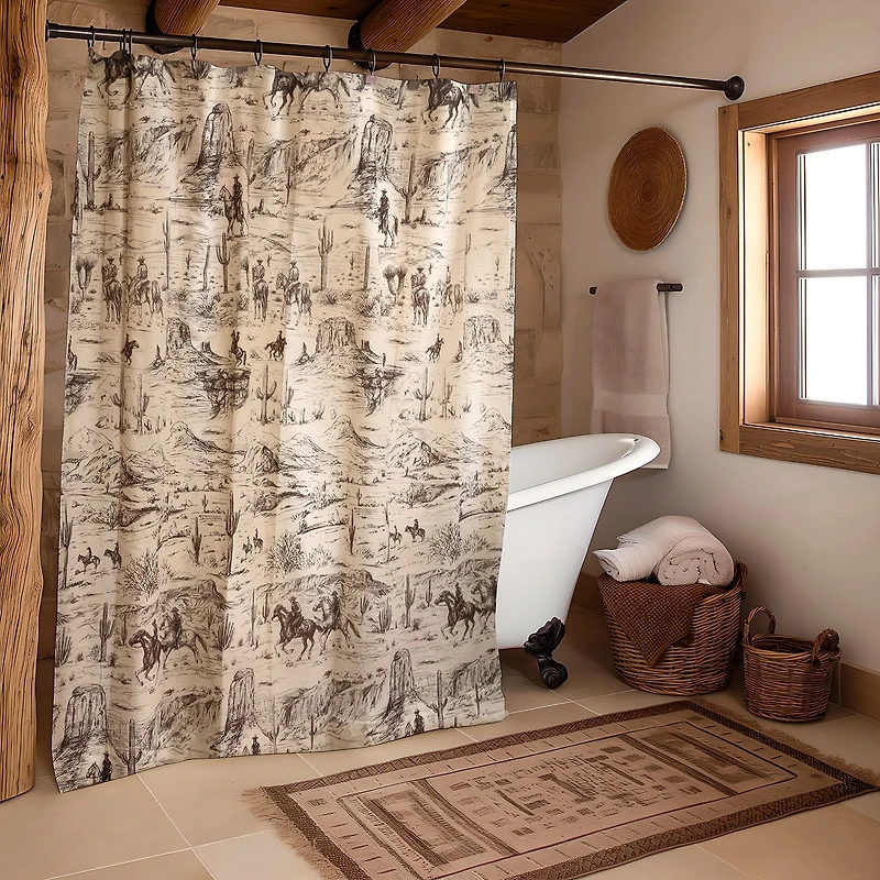 Donna Sharp Cowboy Cotton Shower Curtain