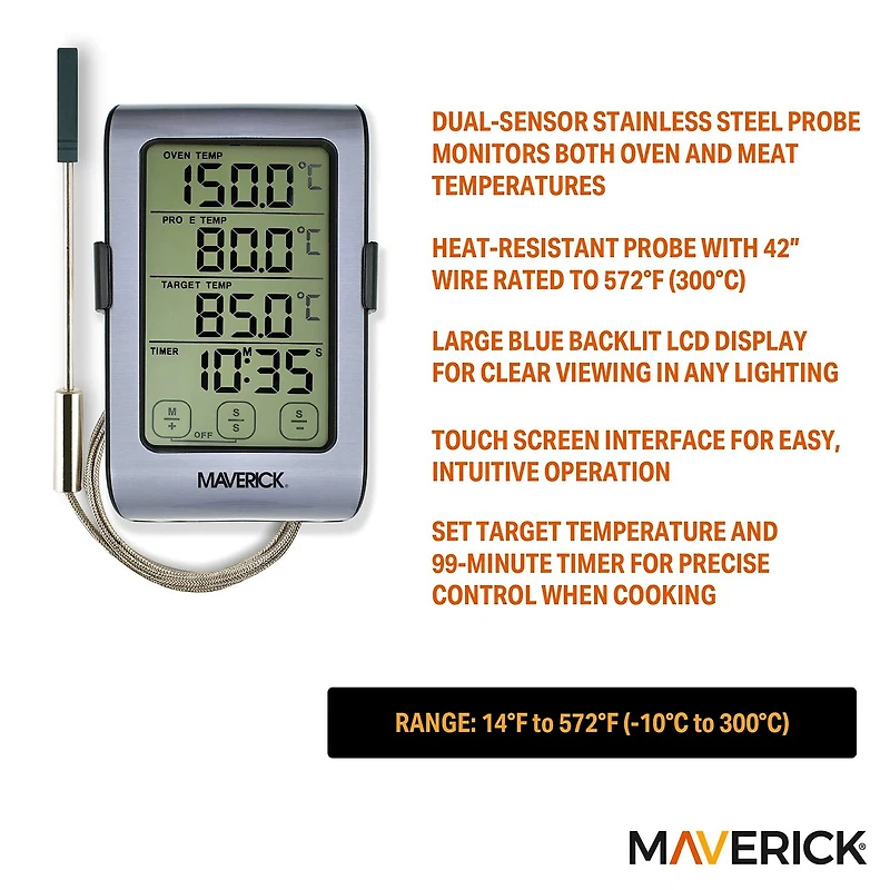 MAVERICK® Dual Oven/Meat Thermometers
