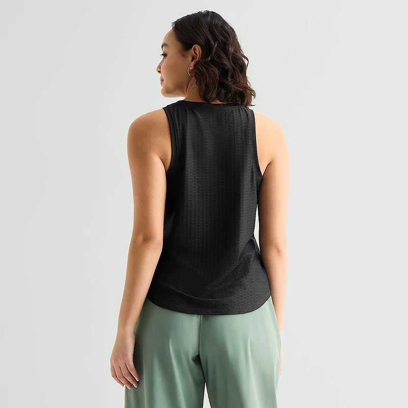 Stylus Womens Round Neck Sleeveless Tank Top