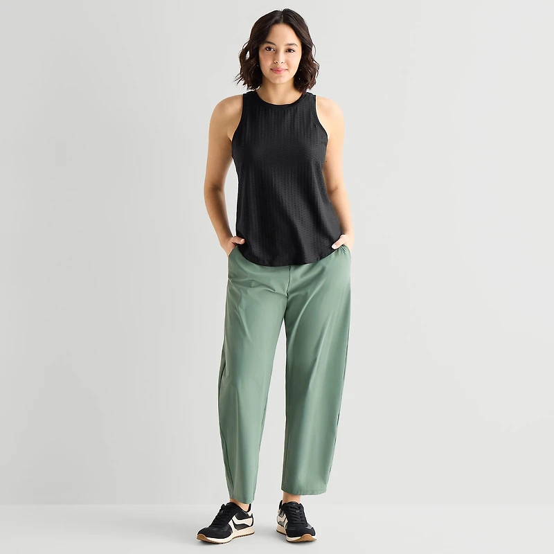 Stylus Womens Round Neck Sleeveless Tank Top