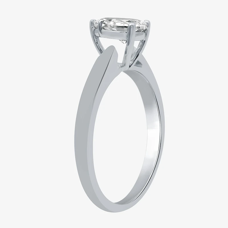 1 CT. Lab-Grown (G / SI2) Diamond Pear Solitaire Engagement Ring 10K or 14K Gold
