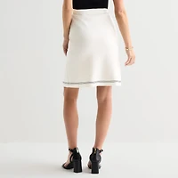 Liz Claiborne Womens Mid Rise Sweater A-Line Skirt