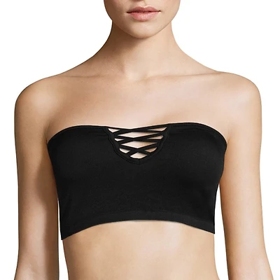 Flirtitude Seamless  Bandeau Womens Medium Support Longline Long Line Bra 176485