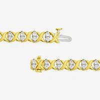 Womens CT. T.W. Lab Grown White Diamond 10K Gold Tennis Bracelet