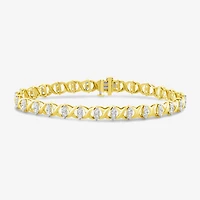 Womens CT. T.W. Lab Grown White Diamond 10K Gold Tennis Bracelet