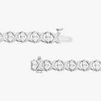 Womens CT. T.W. Lab Grown White Diamond 10K Gold Tennis Bracelet