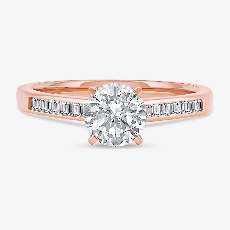 Womens / CT. T.W. Natural Diamond 14K Gold Round Engagement Ring