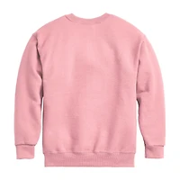 Disney Collection Little & Big Kid Girls Crew Neck Long Sleeve Regular Fit Frozen Graphic T-Shirt