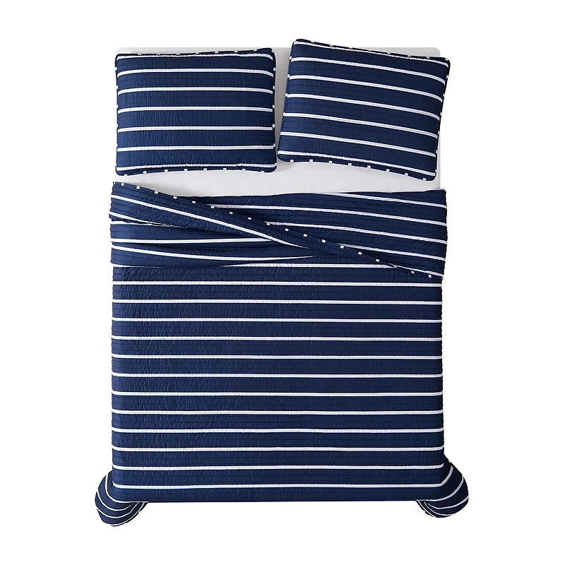 Truly Soft Maddow Stripe Quilt Set