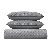 Royal Velvet Diamond Quilt Set