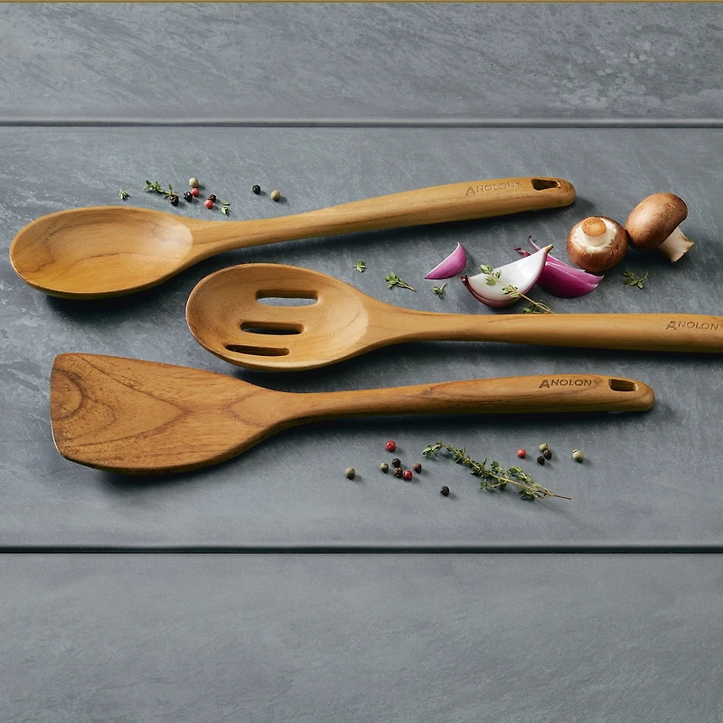 Anolon Teakwood 3-pc. Kitchen Utensil Set