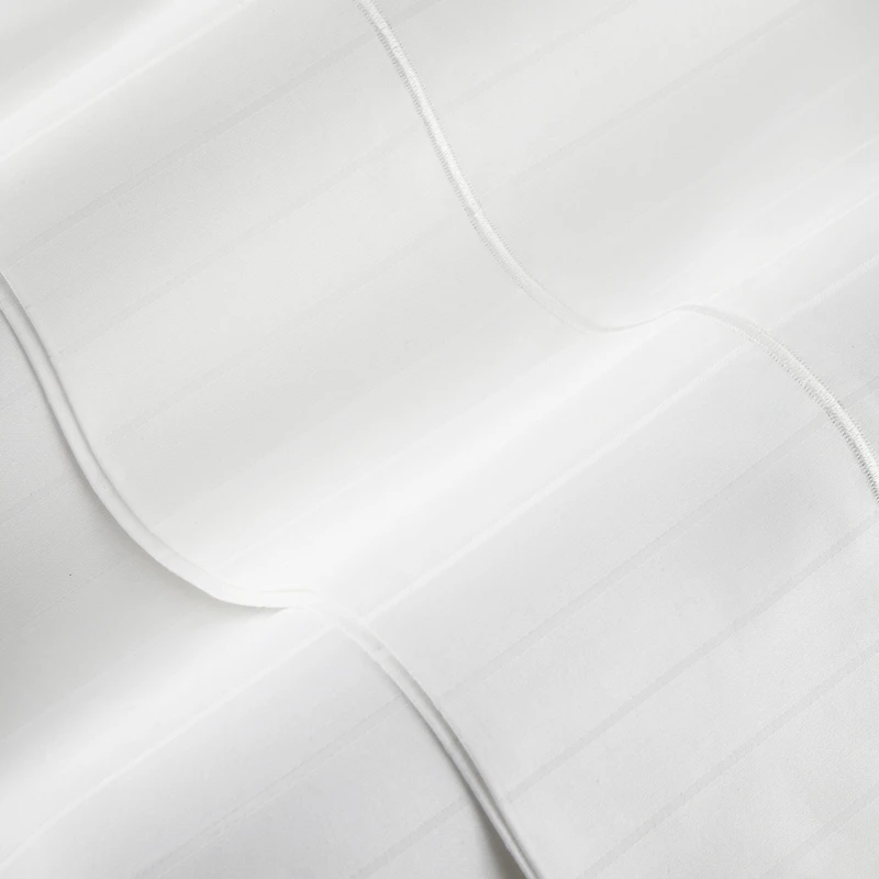 Liz Claiborne 600TC Cotton Sateen Dobby Stripe Wrinkle Free Sheet Set