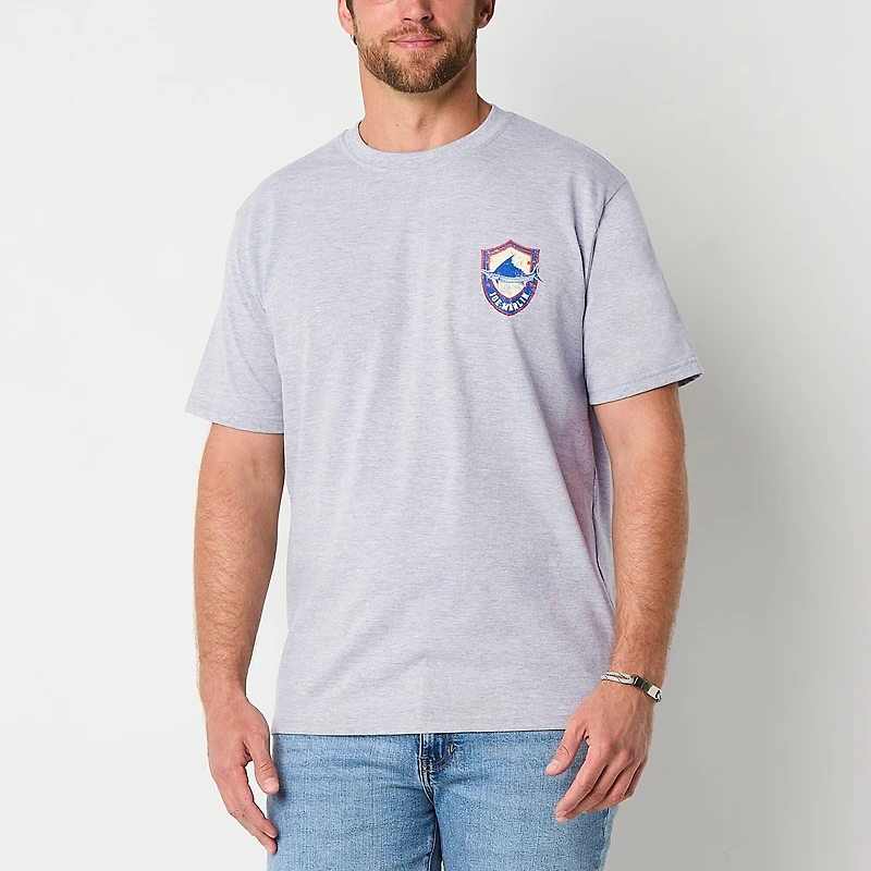 Joe Marlin Mens Crew Neck Short Sleeve Regular Fit Graphic T-Shirt