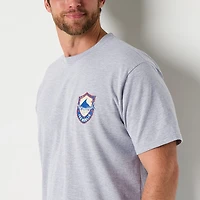 Joe Marlin Mens Crew Neck Short Sleeve Regular Fit Graphic T-Shirt