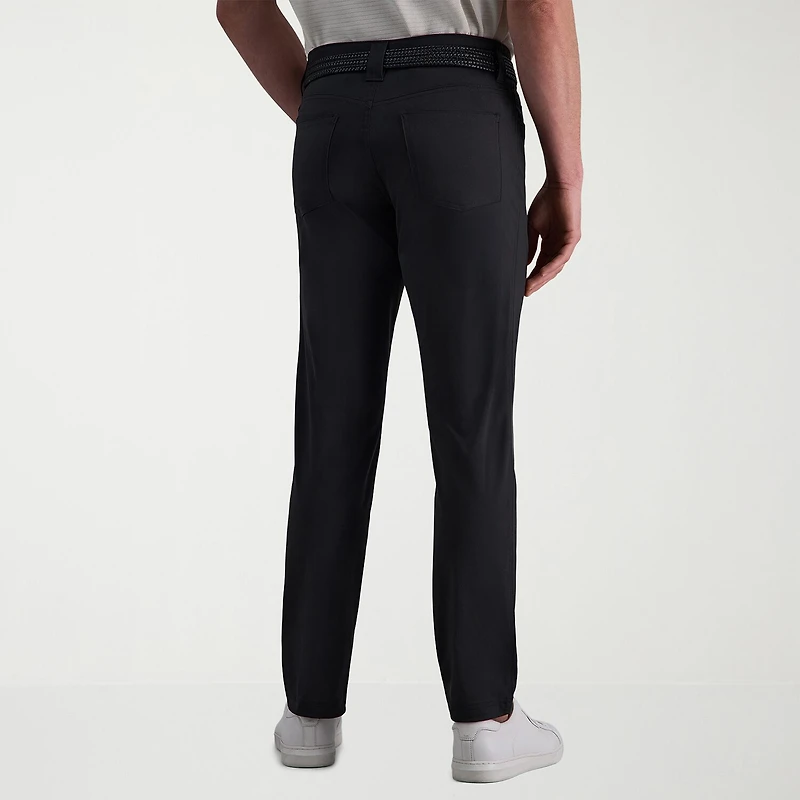 Haggar Sport Knit 5-Pocket Mens Straight Fit Flat Front Pant