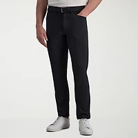 Haggar Sport Knit 5-Pocket Mens Straight Fit Flat Front Pant