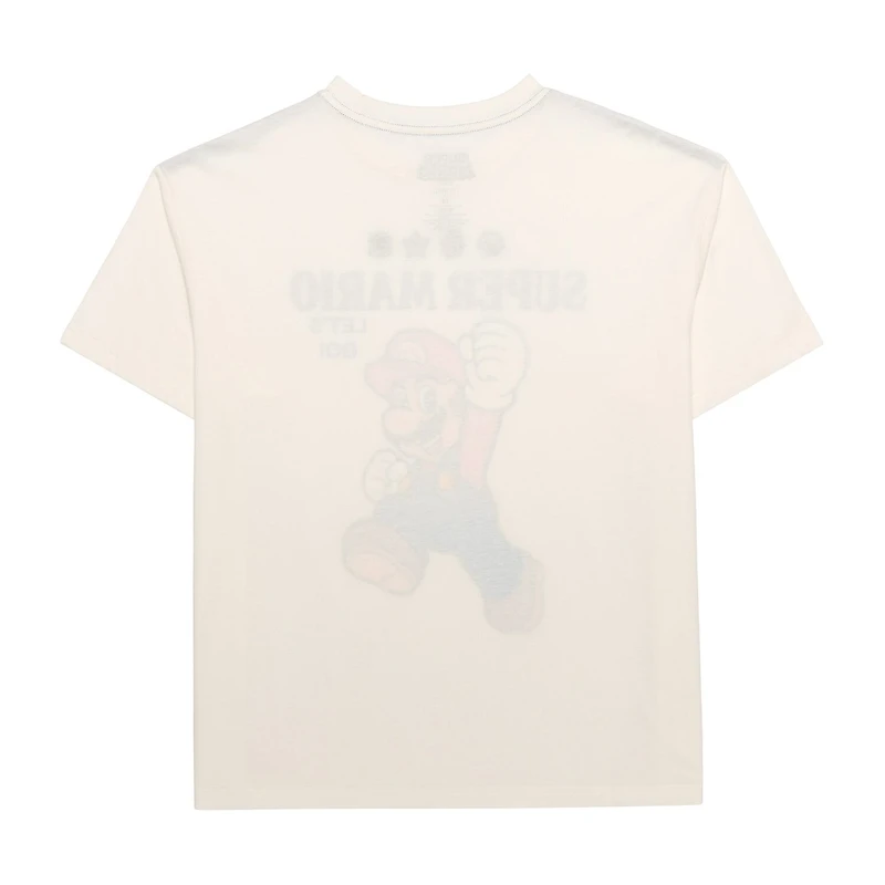 Novelty Mens Crew Neck Short Sleeve Regular Fit Super Mario Graphic T-Shirt