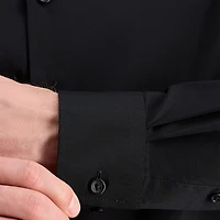 Haggar Mens Slim Fit Wrinkle Free Long Sleeve Dress Shirt