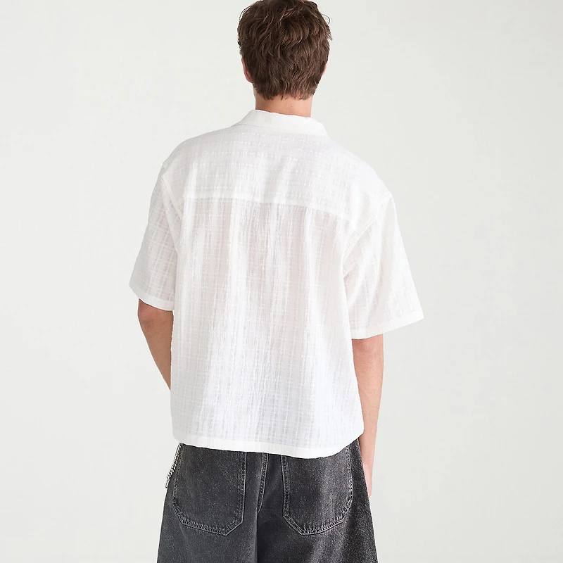 AEROPOSTALE Mens Short Sleeve Boxy Fit Button-Down Shirt